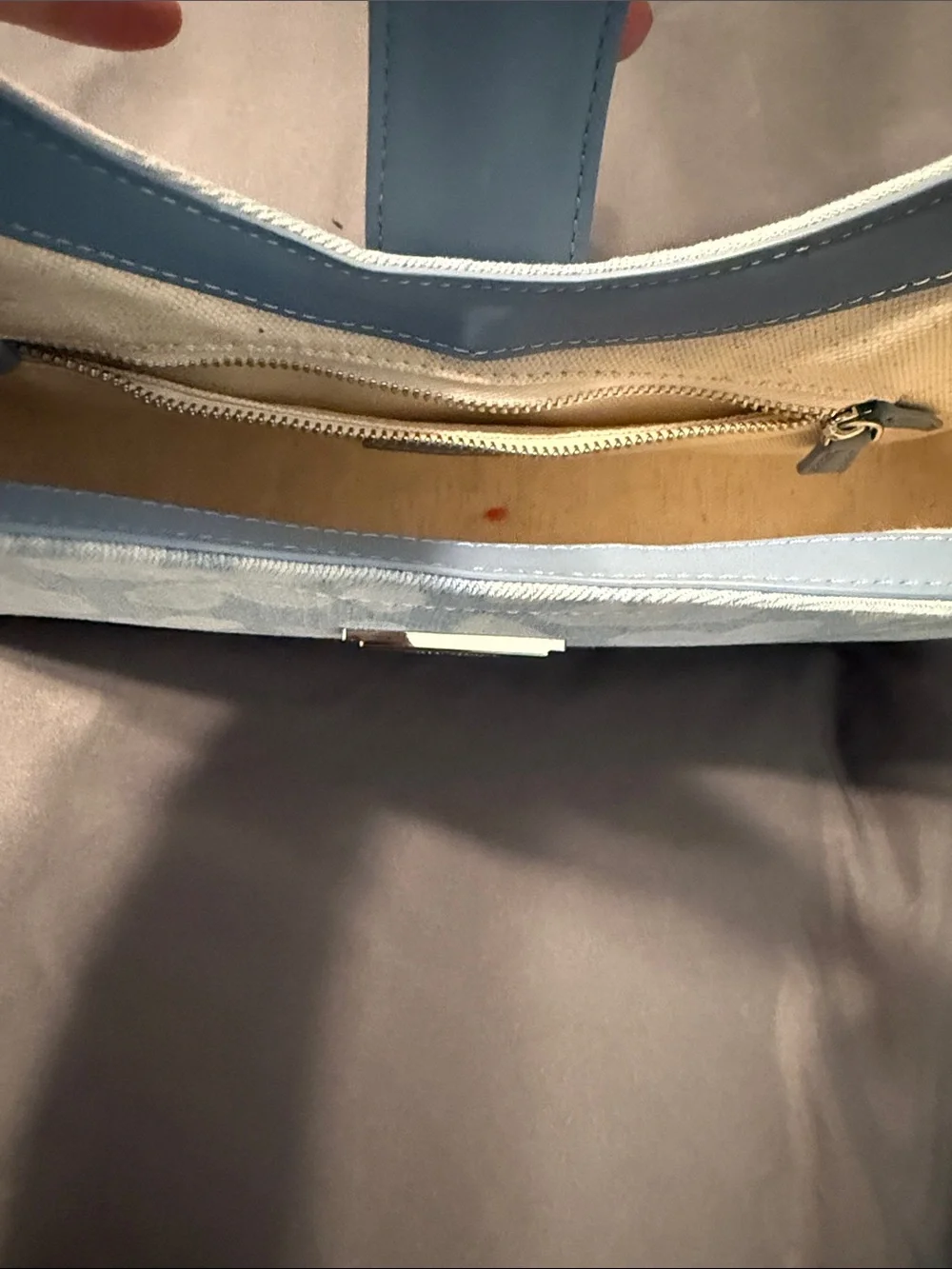 kate spade Pale Blue Floral Jacquard Shoulder Bag